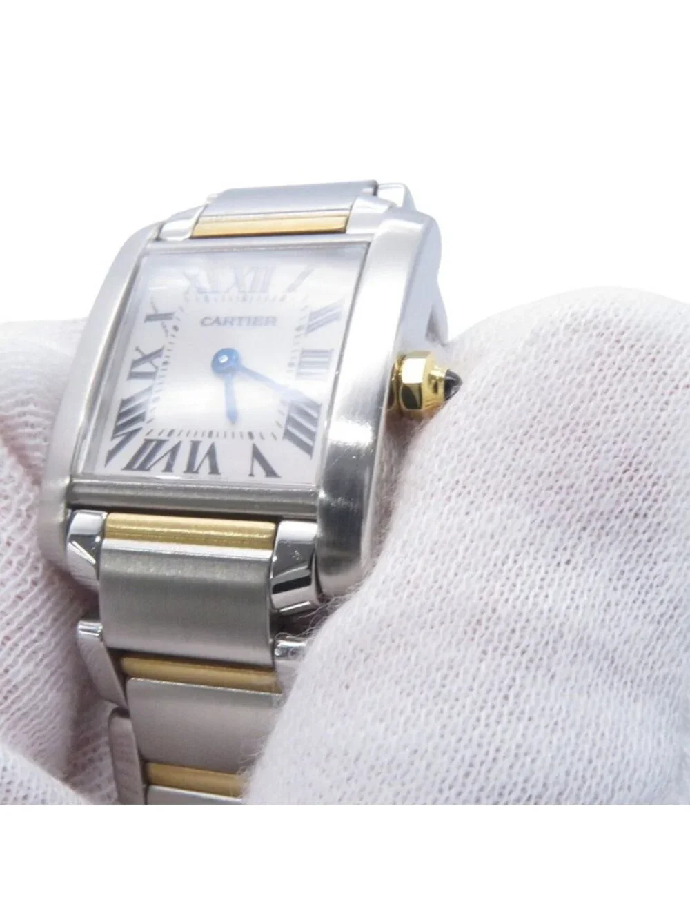 Cartier Tank Francaise SM Watch White Dial Quartz